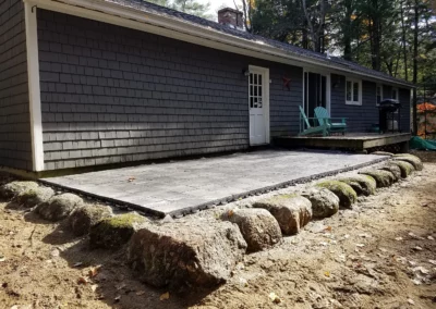 New Stone Patio During