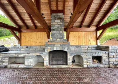 Stone Veneer Fireplace, Deering, NH